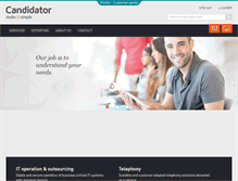 Tablet Screenshot of candidator.com